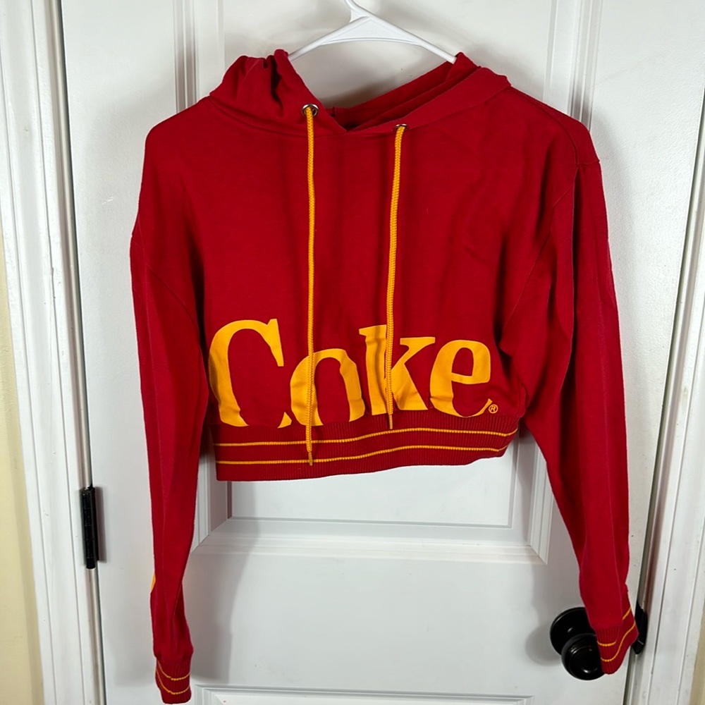 Coca Cola Crop Top Hoodie